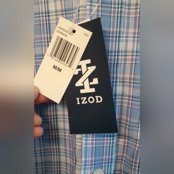 Mens' NWT Izod brand dress shirt - size medium - Picture 3 of 6